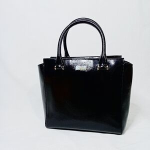 Kate Spade Black Satchel Glossy Finish